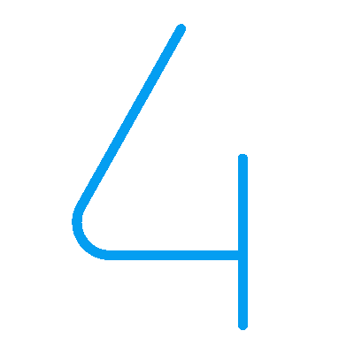 animated number 4 icon