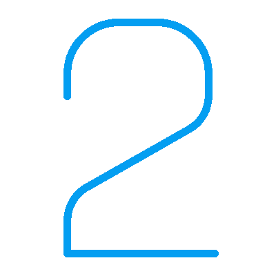 animated number 2 icon
