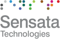 Sensata Technologies logofeaturing the company name in gray text below a row of multicolored circular dots