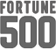 Fortune 500 logo featuring the word 'FORTUNE' above the large number '500' in bold gray type.